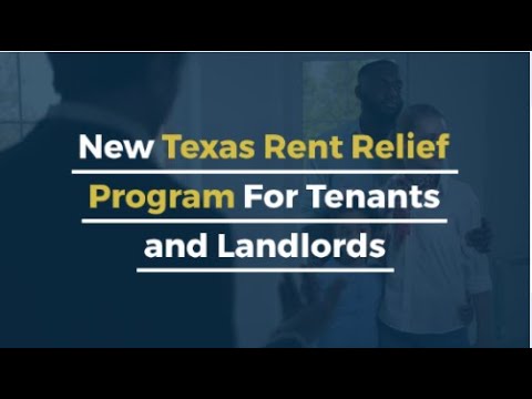 New Texas Rent Relief Program For Tenants and Landlords