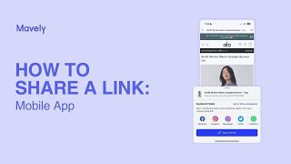 How to Share a Mavely Link: Mobile App