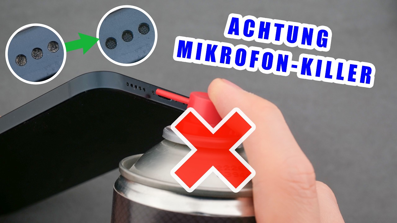 Smartphone Mikrofon & Lautsprecher reinigen – Dieser Fehler kann das Mikrophon zerstören!