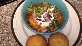 HOMEMADE SPICY TURKEY CHILI WITH SWEET CORNBREAD