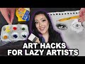 9 art hacks for lazy artists least effort as possible