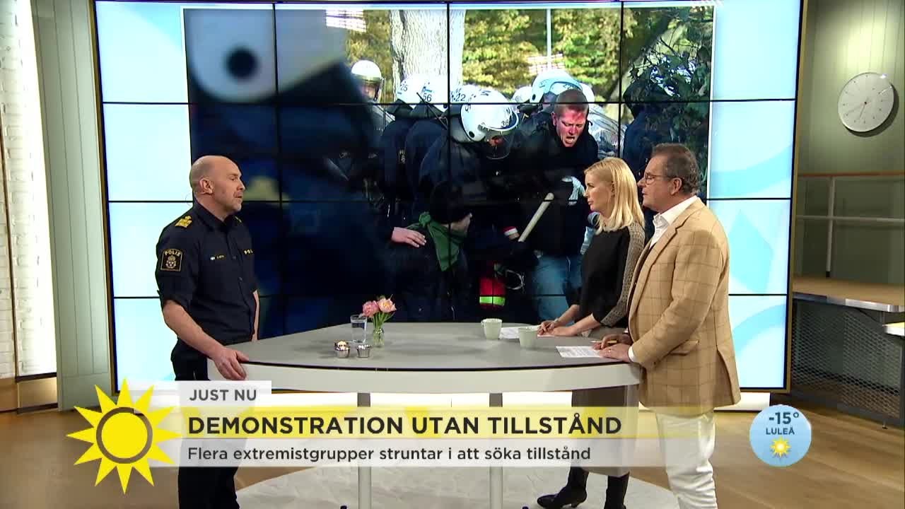 Flera extremistgrupper struntar i att söka tillstånd - Nyhetsmorgon (TV4)