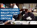 Pennsylvania ballot count becomes critical to the 2020 presidential election