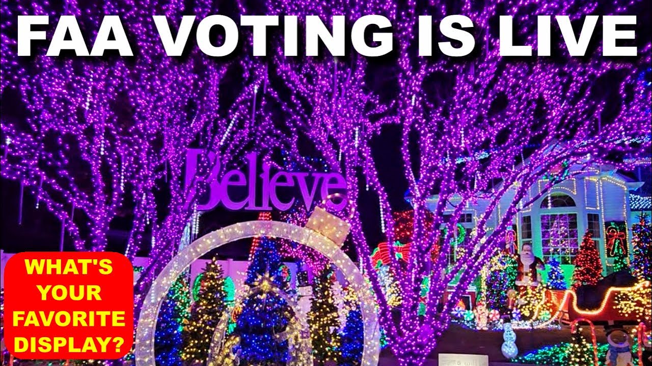 2026 FAA Static Christmas Light Show Championship | Vote for Your Favorite Display