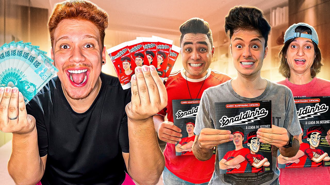 GASTEI 1000 REAIS! AJUDEI MEUS AMIGOS A COMPLETAREM SEUS ÁLBUNS DO ENALDINHO!!