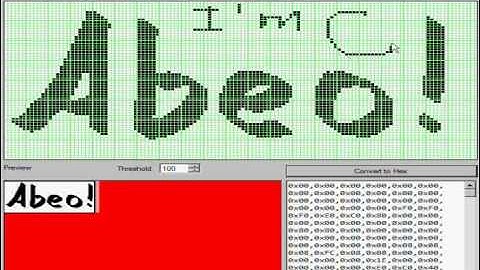 Graphic LCD image editor