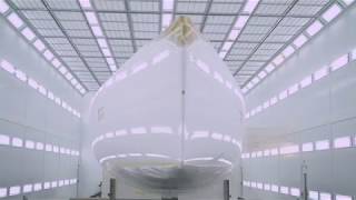 Nautor’s Swan Painting box at Boat Technology Center in Pietarsaari (Finland)