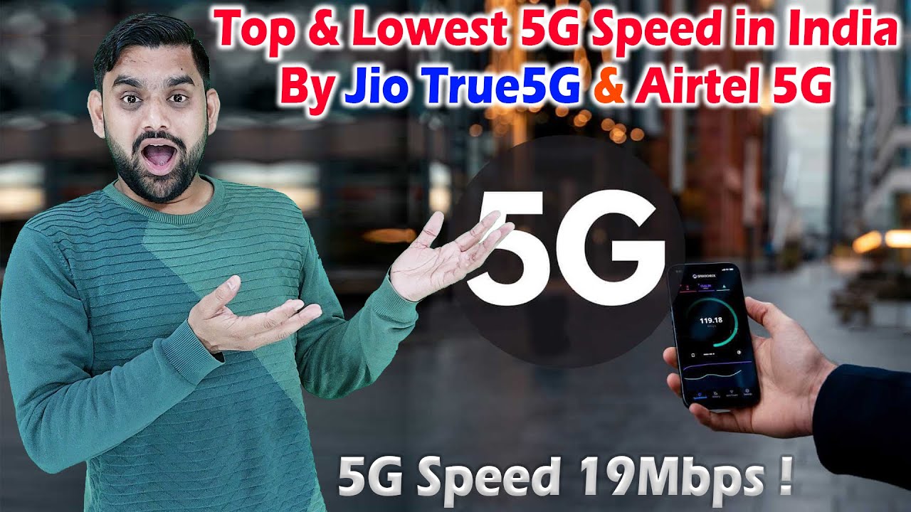 All India Cities Top 5G Speed BY Airtel 5G & Jio True5G Ookla 5G