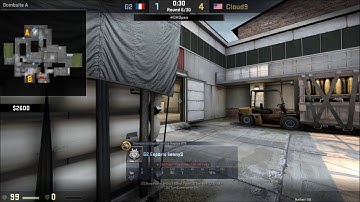 KennyS (G2)(27-10) vs Cloud9 / DreamHack Open Austin 2017 (April 30, 2017) CS GO POV