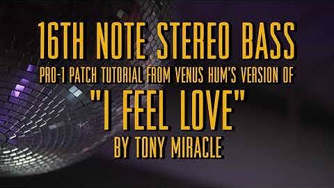 16th Note Stereo Bass - Pro-1 Tutorial from Venus Hum