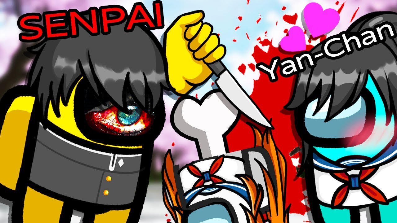 SENPAI KINDA SUS! 🤔  (Among Us w/ Yandere Simulator ACTORS)