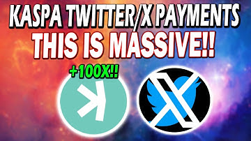 KASPA AND CHAINGE WALLET INTEGRATE "X/TWITTER" PAYMENTS!! KASPA WILL EXPLODE!!