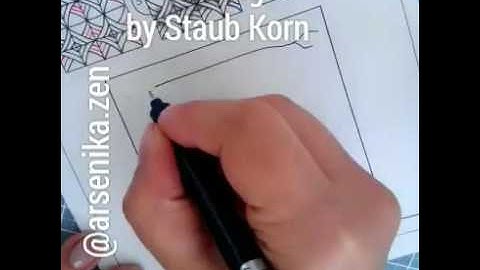 Zentangle. C-Wing by Staub Korn.