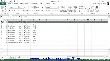 Excel 2013 Tutorial Adjusting Column Width and Row Height Microsoft Training Lesson 6.2