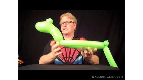 Dinosaur Hat Balloon Twisting Instructions