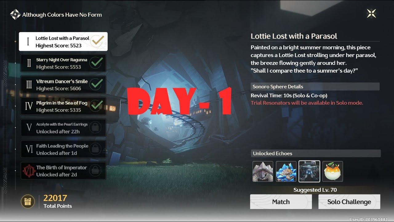 2.0 Event Although Colors Have No Form- Day 1 All Rewards || Wuthering ...