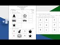 How to Create English question paper for nursery class in ms word 2019