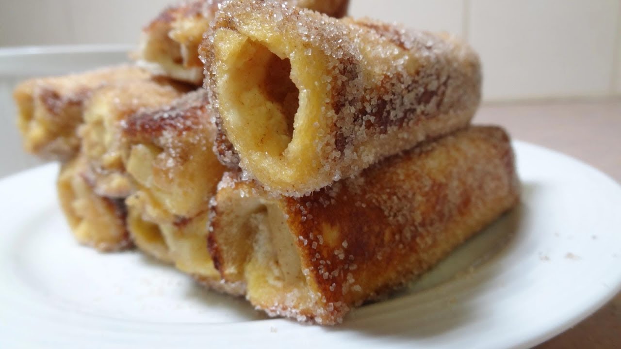 Cinnamon Apple French Toast Roll Ups Youtube