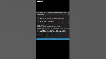 split() method in python | #shorts