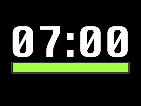 7 Minute Timer [ Progress Bar ] - 4K 60 FPS