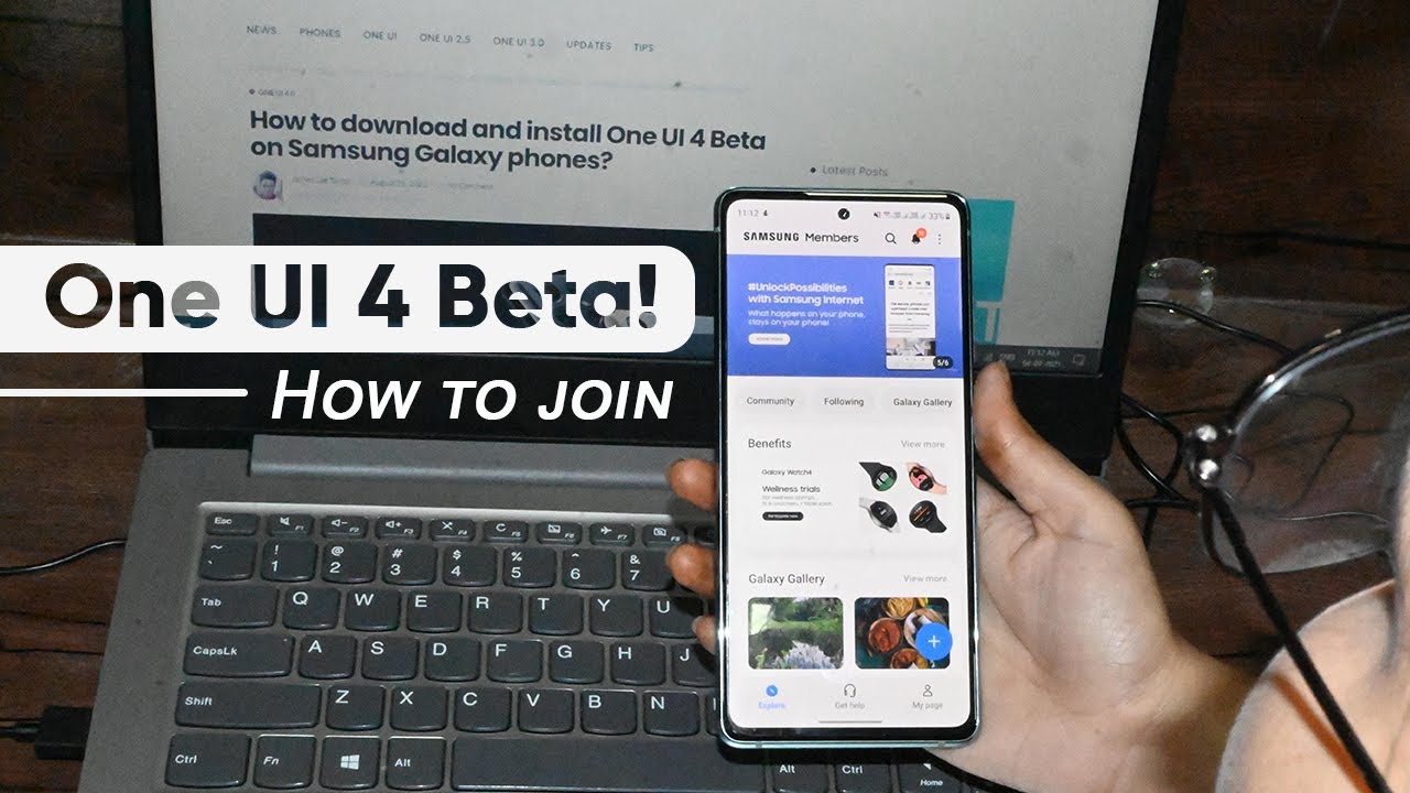 How to join One UI 4 Beta on your Samsung Galaxy?😁 | Samsung Android 12 ...