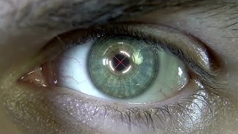 Green Eye With HUD Stock Motion Graphics