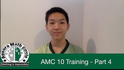 AMC 10 Training  Session 4 - Exponents and Logarithms Presented by Michael Liu