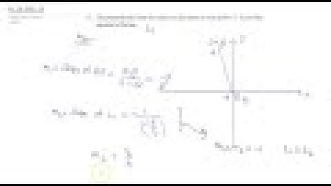 The perpendicular from the origin to a line meets it at the point `(2, 9)` , find the equation o...