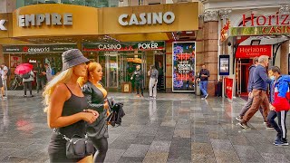 Central London Light Rain Showers ☔️☔️Summer London Walk, August - 2021 [4k HDR]