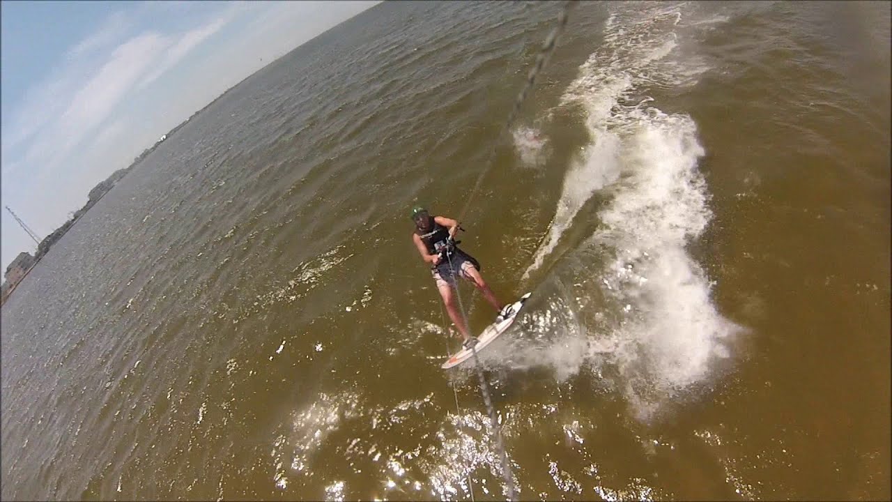First Time Kiteboarding, In Hatteras NC YouTube