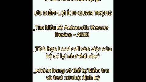 Thiết kế chức năng cứu hộ hoạt động tối ưu của thang máy nhờ bộ Cảm biến tải trọng(Loadcell điện tử)