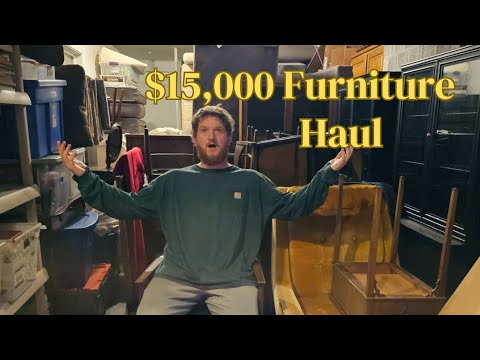 How I Made $10,000 Profit Reselling Vintage Furniture - YouTube