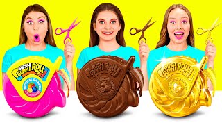 Rich vs Broke vs Giga Rich Food Challenge | Funny Kitchen War by BaRaFun Challenge