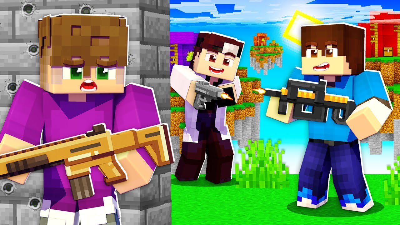 ΜΑΧΕΣ ΣΤΟΝ ΑΕΡΑ ΜΕ ΟΠΛΑ στο Minecraft!