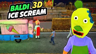 Baldi ice cream man 3d Ice scream mod neighborhood screenshot 1