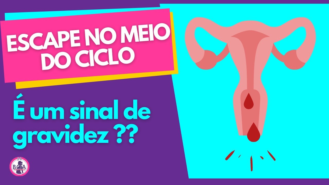 ESCAPE NO MEIO DO CICLO MENSTRUAL PODE SER GRAVIDEZ? | Boa Gravidez ...