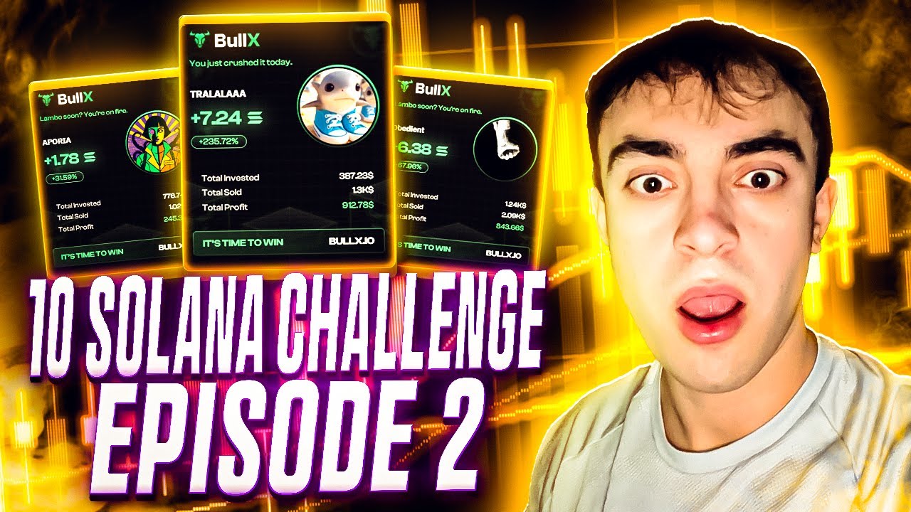10 Solana Meme Coin Trading Challenge (Episode 2)