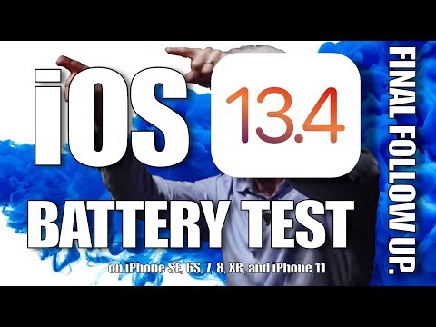 iOS 13.4 Battery Life and Speed Test test - Follow up video - One Week Later.