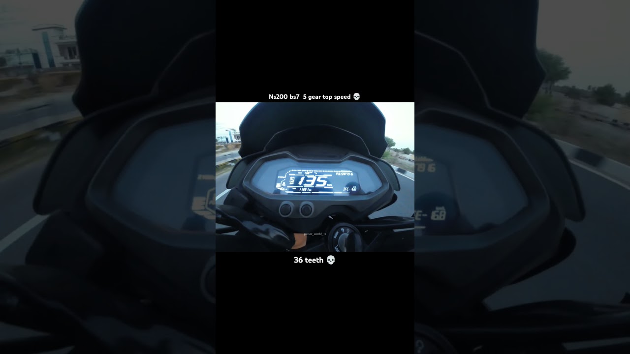 ns200 36 teeth chain sprocket 5 gear top speed 💀 Sikar road 