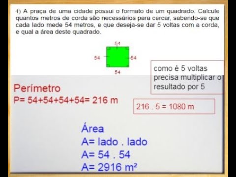 Área e perímetro