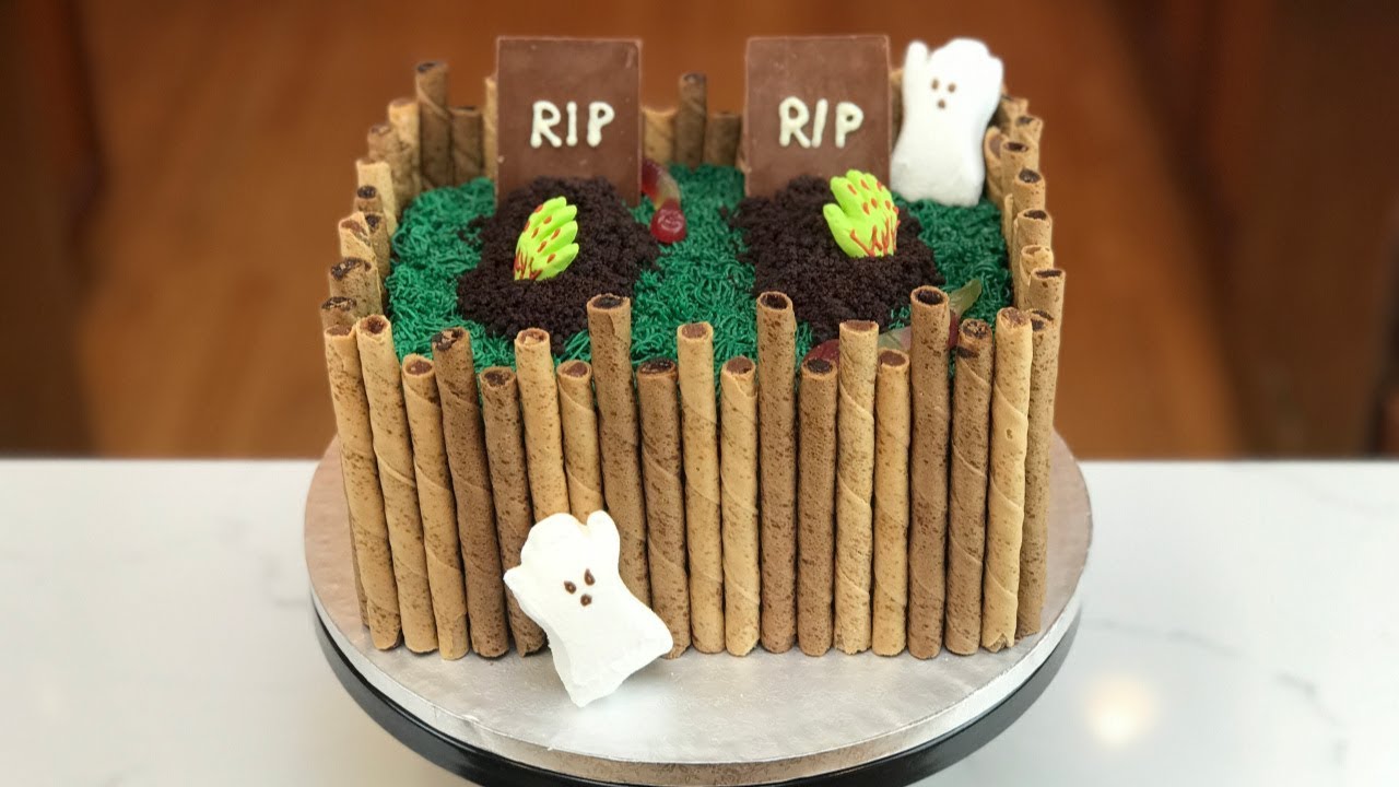 How to Make a GRAVEYARD CAKE Baking with Ryan YouTube