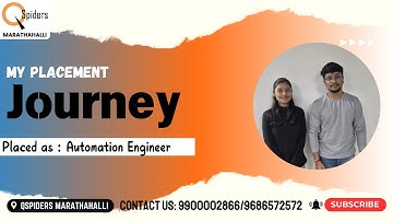 My Placement journey as Automation Engineer from QSpiders Marathahalli