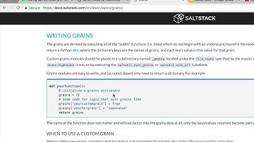 Learning SaltStack - Create custom grain with python