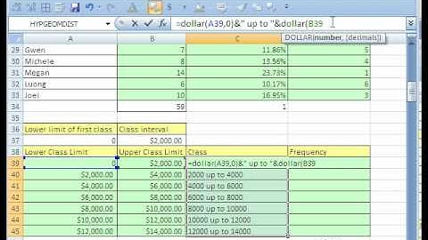 Highline Excel Class 31: Histogram & LARGE SMALL functions