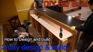 How to build a Home Bar - DIY Bar build/ How to Build a Bar