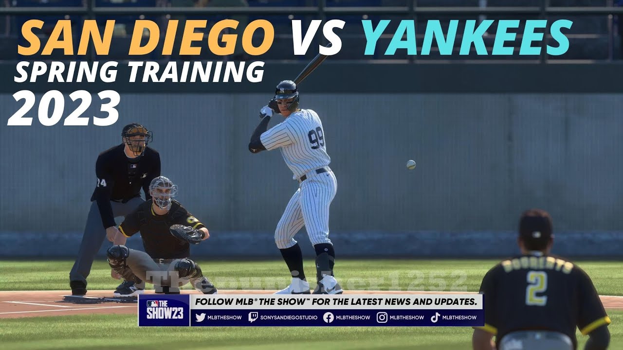MLB The Show 2023 San Diego vs Yankees Spring Training 2023
