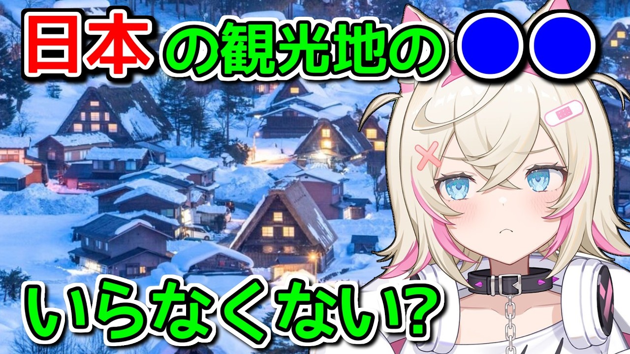 日本の観光地に不満があるフワモコ【ホロライブ切り抜き / 英語解説 / ネリッサ】
