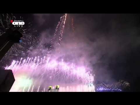 New Year Celebration 2013 Dubai Burj Khalifa Amaizing Fireworks And Countdown MUST WATCH 