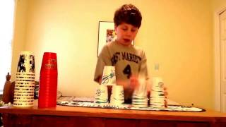 First 9 on cam!! Cup stacking cycle