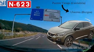 Time Lapse Dash Cam | N-623 Cantabria-Burgos (Spain) | Sep.2020